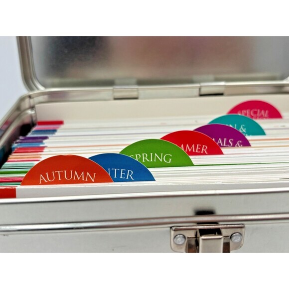 Great American Home Baking Cookie Collection Tin With Recipe Cards Templates EUC - Picture 6 of 16